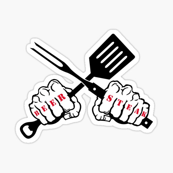Bier & Steak Sticker