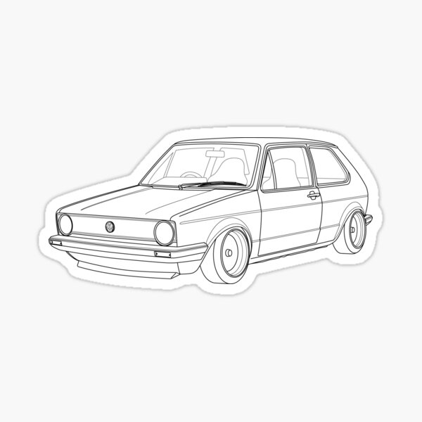 Golf Mk1 Vw Stickers Redbubble