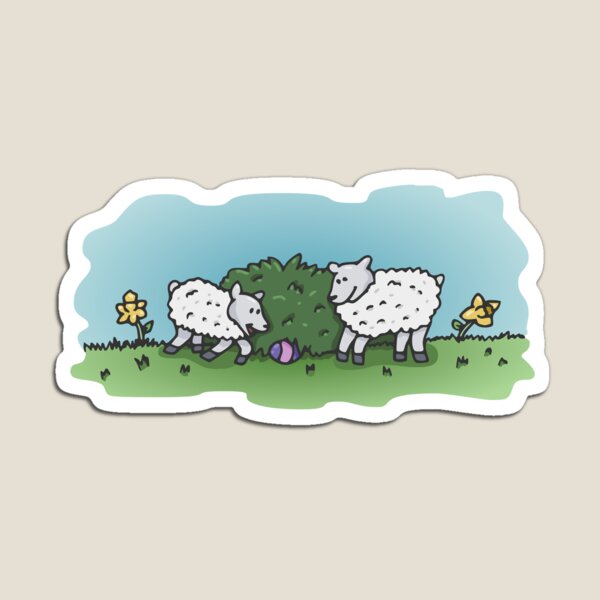Artikelvorschau, Lamb Easter Egg Hunt entworfen und verkauft von hybridwing.