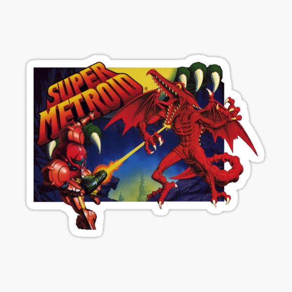 Super Metroid Box Art Sticker