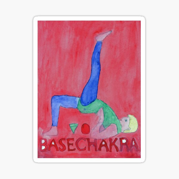 One Leg Up Bridge Pose Sticker