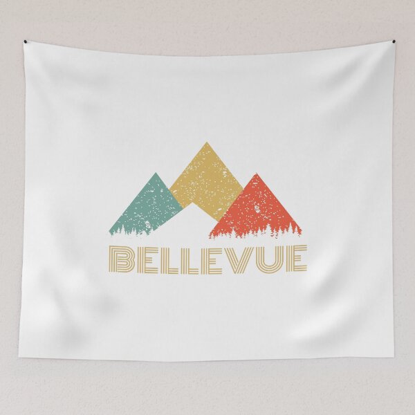Item preview, Retro City of Bellevue Mountain Shirt designed and sold by Theodore Cory.
