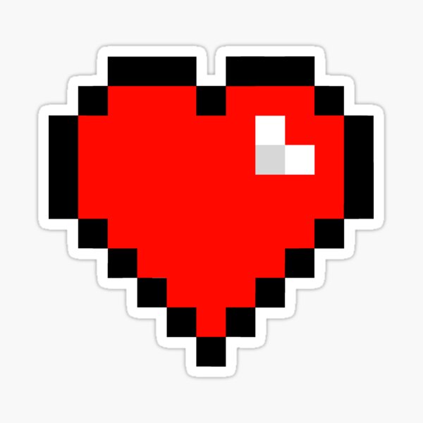 8-Bit Heart Sticker