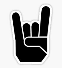 Devilhand - Pommesgabel - Rock Hand Sticker