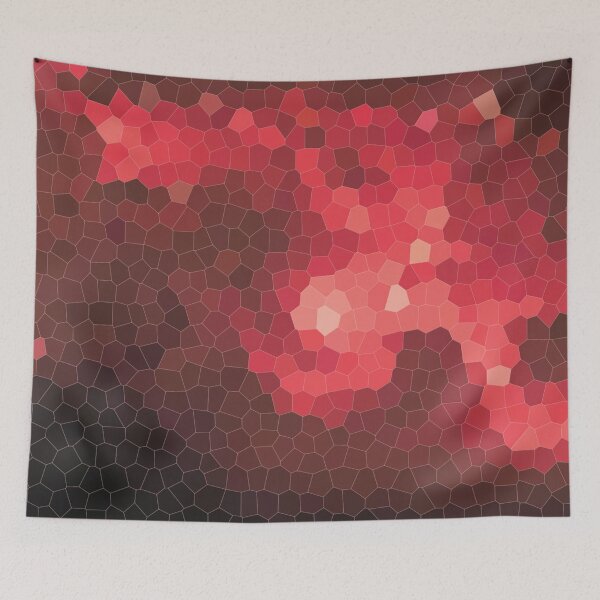 Item preview, Red Geometric Landscape designed and sold by cletterle.