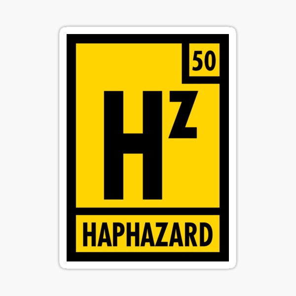Haphazard Logo 1 Sticker