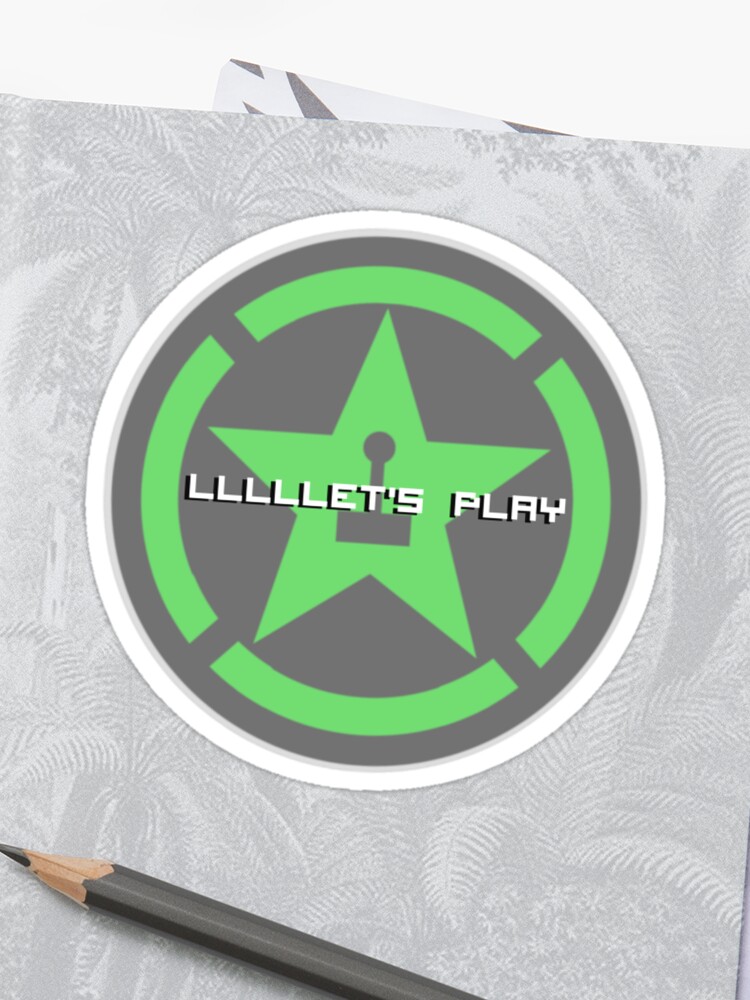 Achievement Hunter Let S Play Sticker By Jessisaur Redbubble