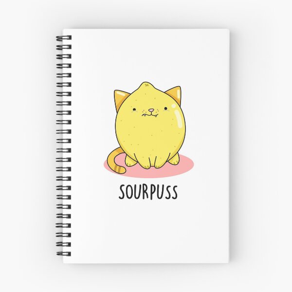 Item preview, Sour Puss Funny Lemon Cat Puns  designed and sold by punnybone.