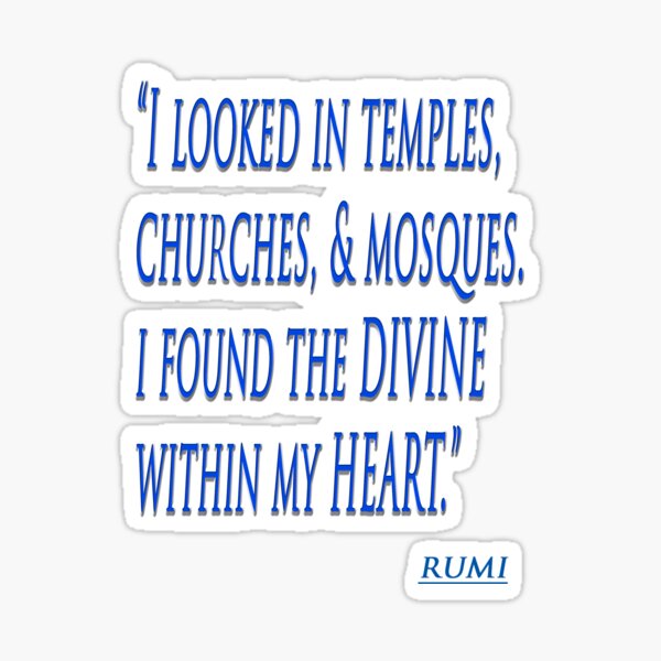 Item preview, The DIVINE within my HEART ~ Rumi designed and sold by TeaseTees.
