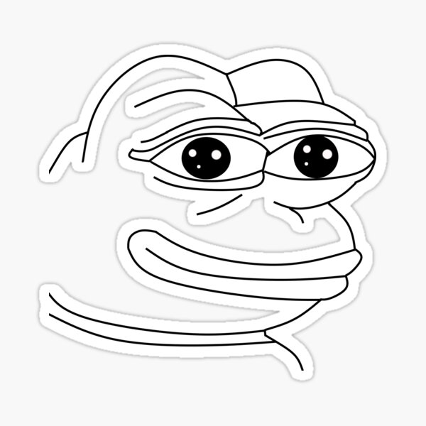 Happy Pepe The Meme  Sticker