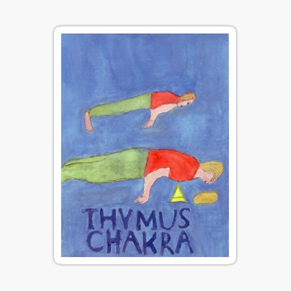The Peacock The Thymus Chakra Sticker