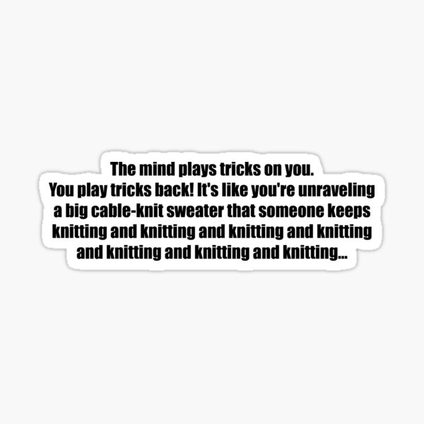Item preview, Pee-Wee Herman - Knitting and Knitting - Black Font designed and sold by GoldStone.