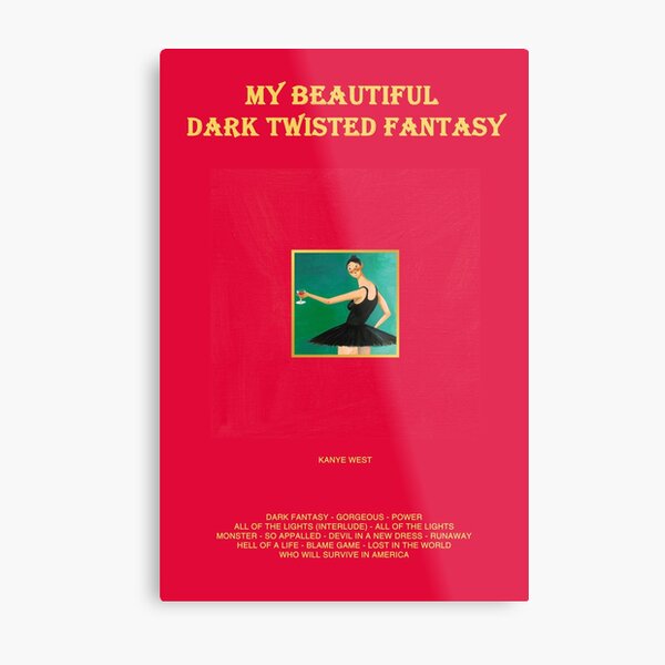 My Beautiful Dark Twisted Fantasy Metal Print