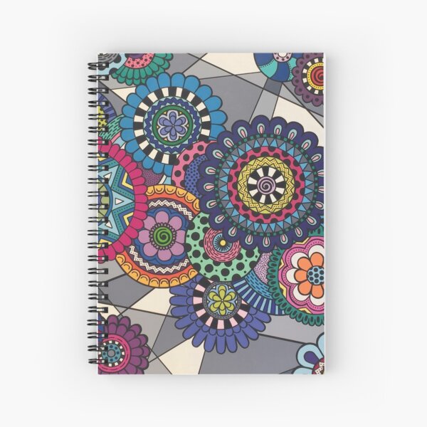 Mandalas In Bloom Spiral Notebook