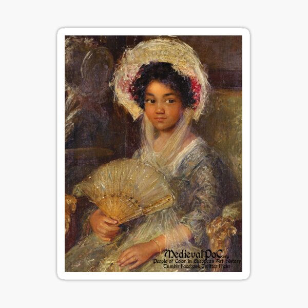 Aperçu de l'œuvre Portrait d'une jeune femme noire créée et vendue par medievalpoc.