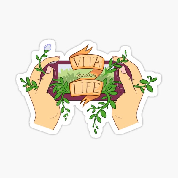 Vita Means Life Sticker
