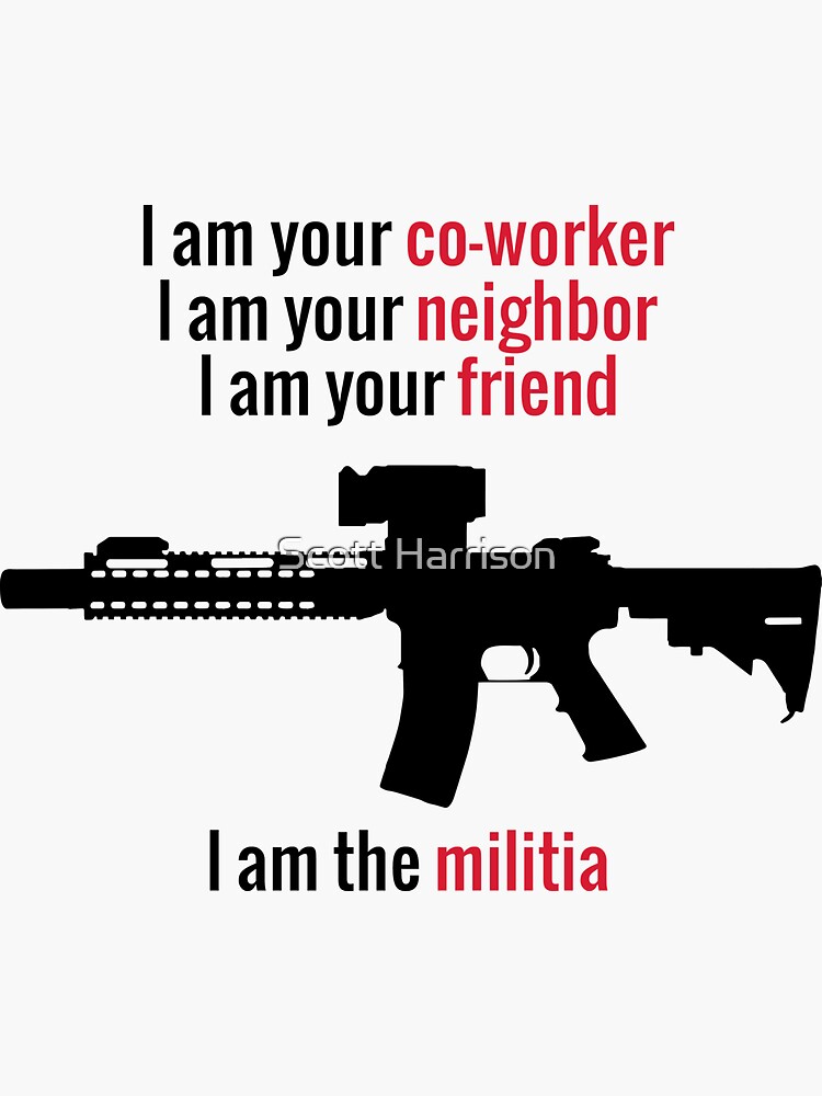 i am the militia t shirt