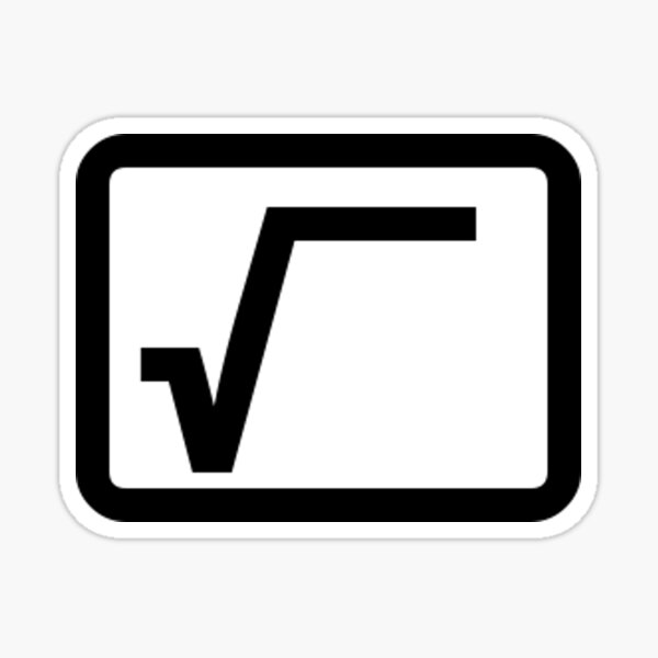 Item preview, Square root button. designed and sold by 2monthsoff.