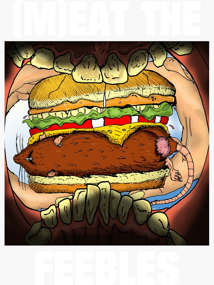 Rat Burger Stickers for Sale | Redbubble