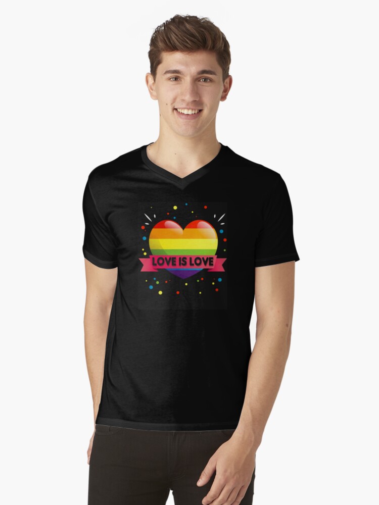 Lgbt Half Heart Love Couple Gay Pride Month Unisex T-Shirt