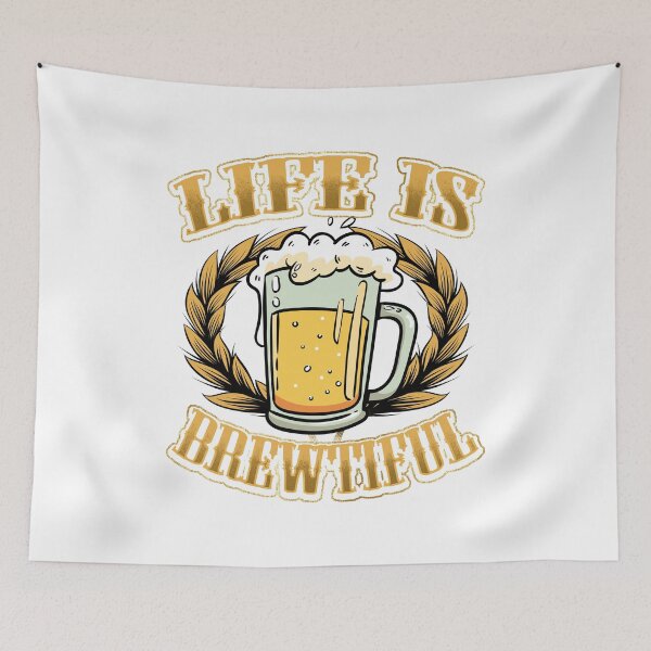 Item preview, Life Is Brewtiful T-Shirt Gift Idea For Beer Lovers designed and sold by festivalshirt.