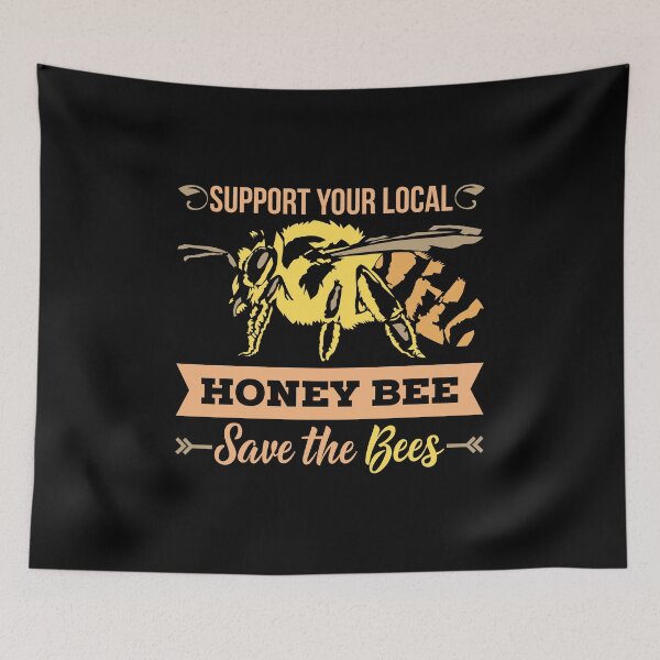 Item preview, Beekeeping print| Support Your Local Honey Bee designed and sold by tagtrinidad.