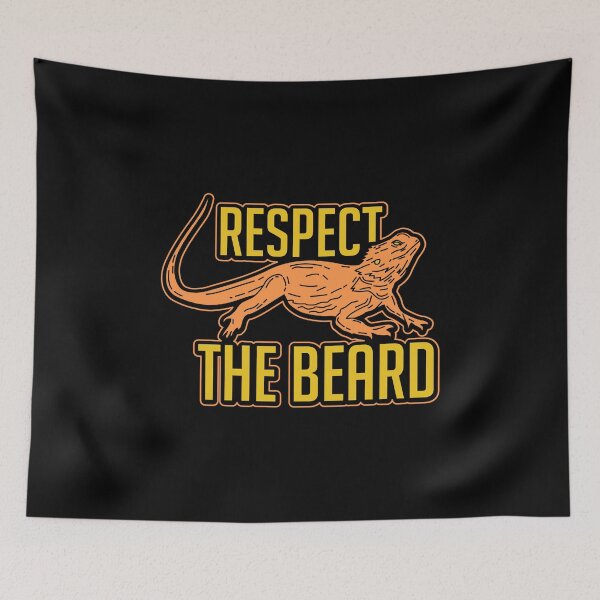 Item preview, Respect The Beard Bearded Dragon  designed and sold by tagtrinidad.