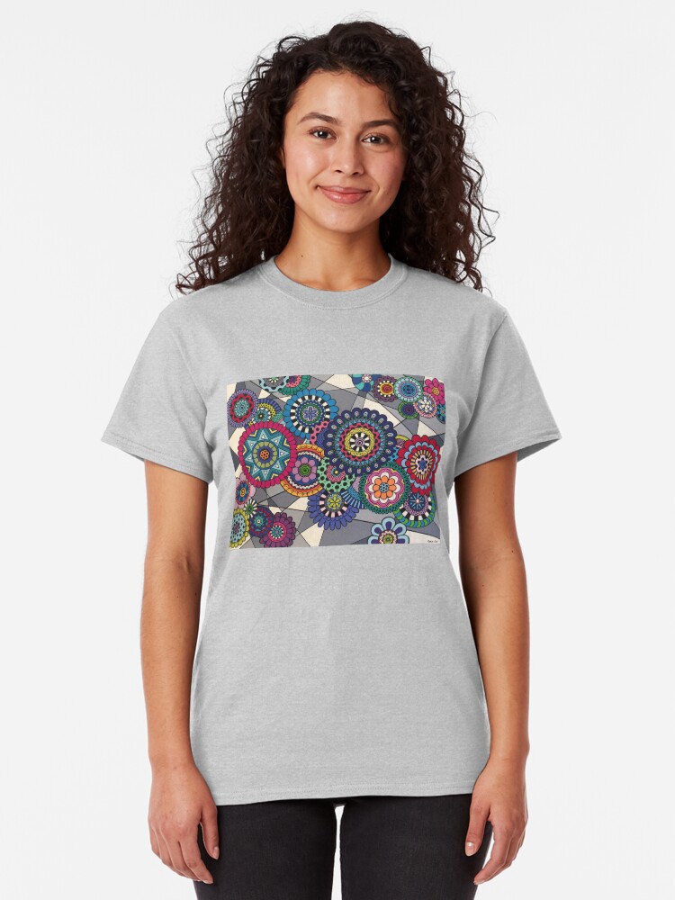 Alternate view of Mandalas In Bloom Classic T-Shirt