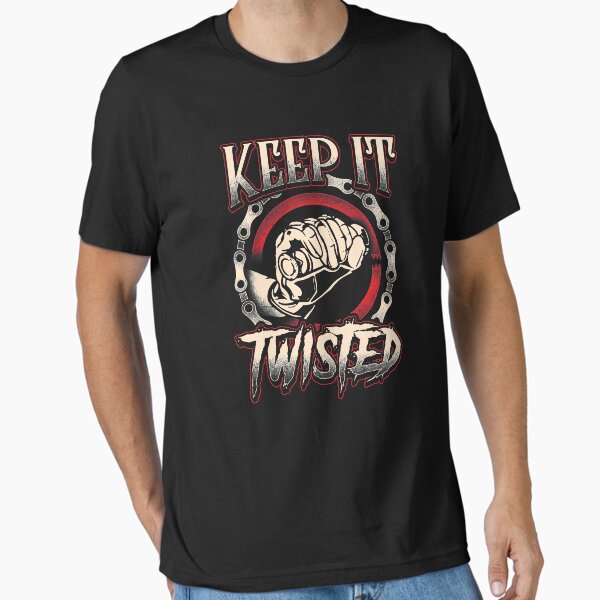 Item preview, Biker T-Shirt "Keep It Twisted" Funny Motorbike Gift designed and sold by festivalshirt.
