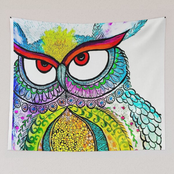 Item preview, Neon Midnight Spring Owl designed and sold by ACracker69.