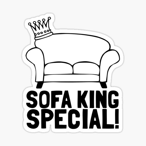 "Sofa King Special" Sticker by AngryMongo Redbubble