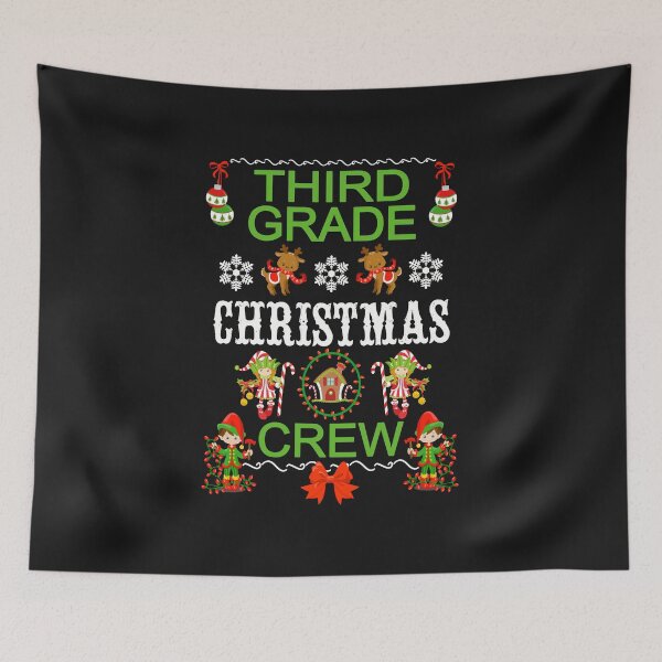 Item preview, Christmas Teacher & Student Third Grade Christmas Crew With Elves Holiday Gift designed and sold by Sapphire Star.
