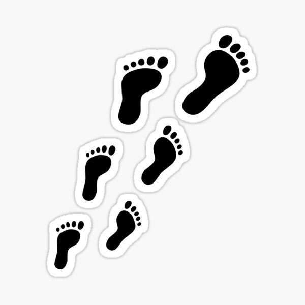 Baby Footprint Stickers Redbubble