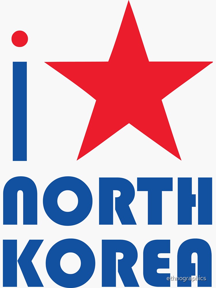 I LOVE NORTH KOREA T-shirt by ethnographics
