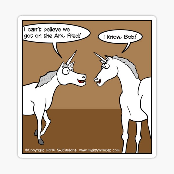 Unicorns on the Ark Sticker