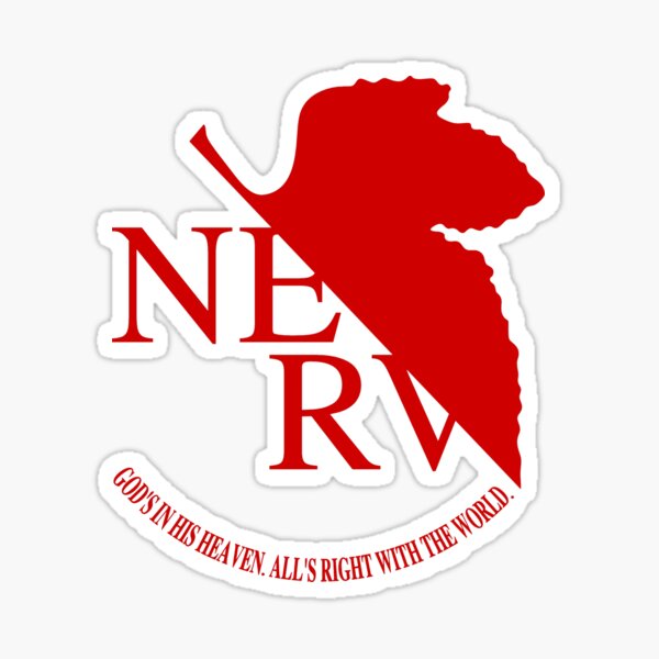Vista previa del artículo con la obra «NERV Red Logo», diseñado y vendido por Sam  Wong.
