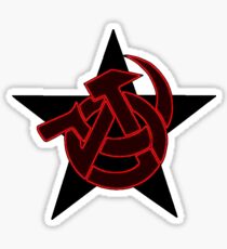 Anarcho kommunistisches Symbol Sticker