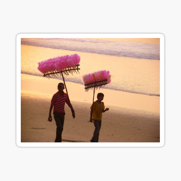 Cotton Candies at the beach Sticker