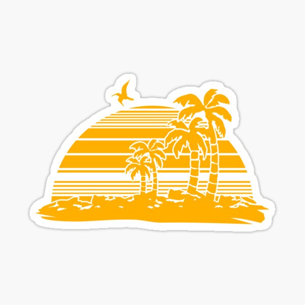 Sonnenuntergang am Strand Sticker