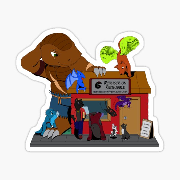 Redliger's Shop Sticker