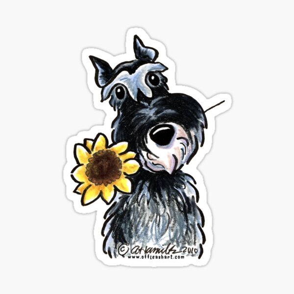 Sunny Schnauzer Pegatina