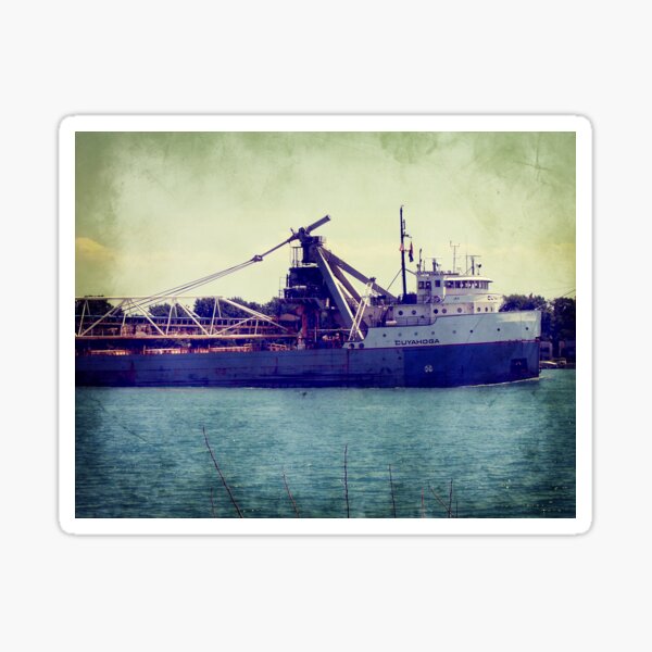Great Lakes Freighter Sticker