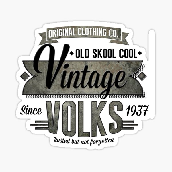 NEW Men's Vintage Car T-Shirt Sticker