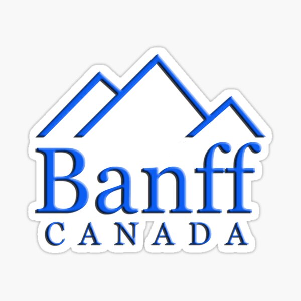 Banff Alberta Canada Logo Sticker