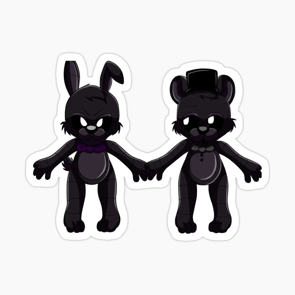 Five nights at Freddy Chibi Shadow Bonnie and Freddy