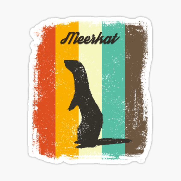 Item preview, Meerkat Retro 70s Vintage Animal Lover Gift designed and sold by cgocgy.