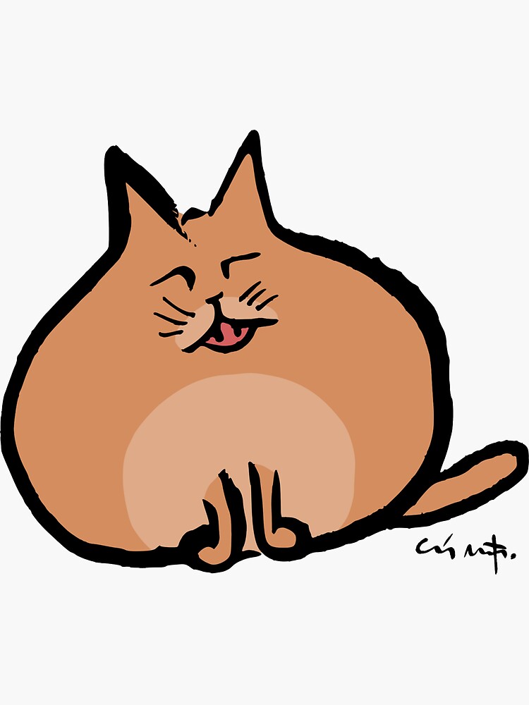"Onion Cat" Sticker for Sale by Moppo Redbubble
