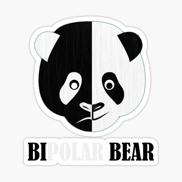 BiPolar Bear Sticker