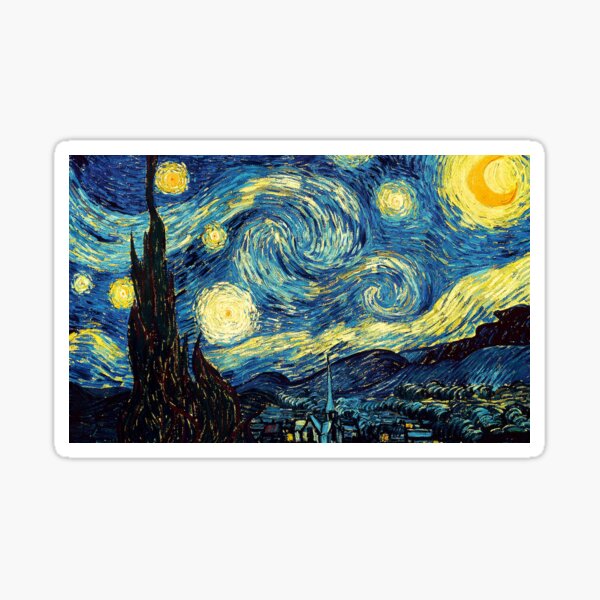 Vincent Van Gogh - Starry night  Sticker
