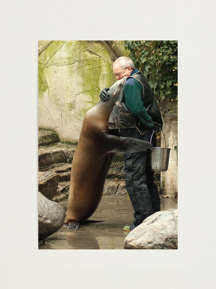 Thumbnail 1 of 3, Photographic Print, Standing hug designed and sold by steppeland.